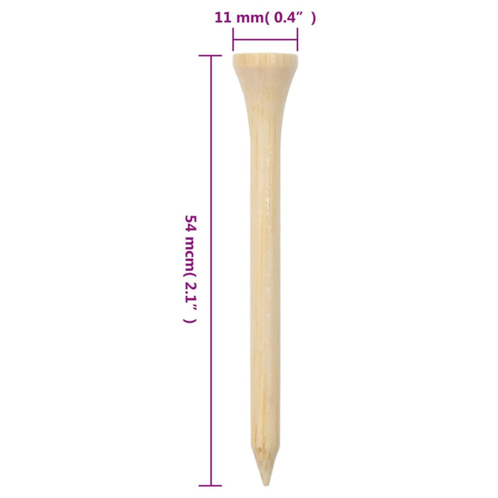 Teuri de golf, 1000 buc., 54 mm, bambus - WALTI WALTI