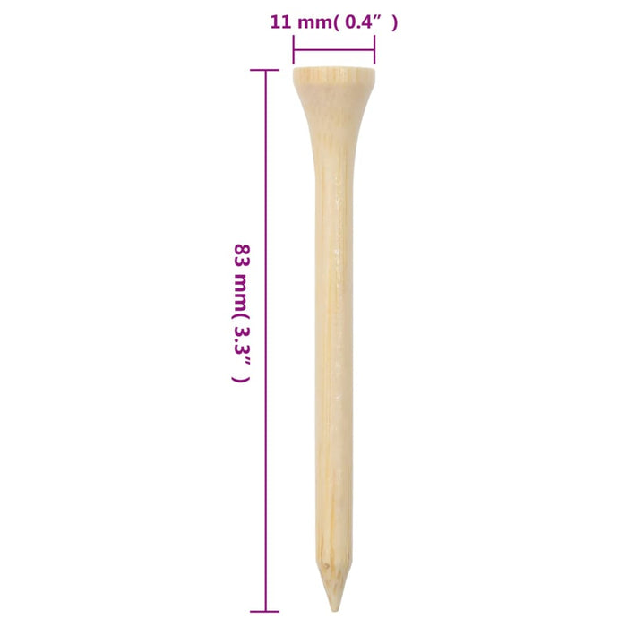 Teuri de golf, 1000 buc., 83 mm, bambus - WALTI WALTI