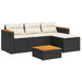 Set mobilier de grădină cu perne, 5 piese,poliratan/lemn acacia - WALTI WALTI