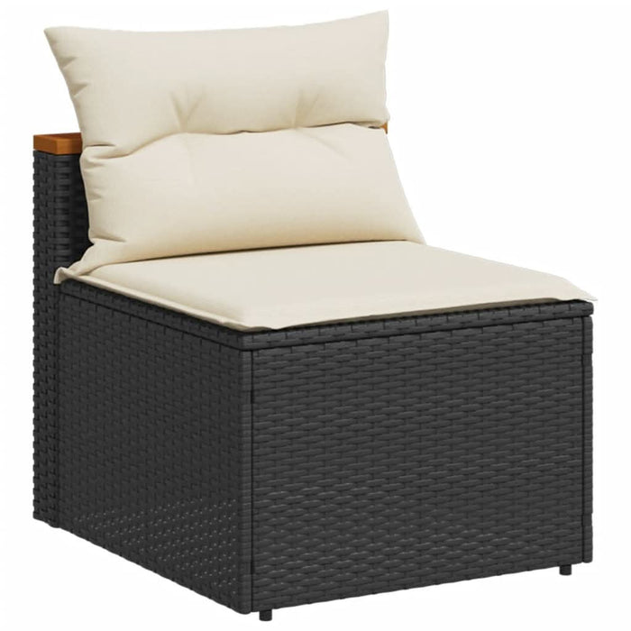 Set mobilier de grădină cu perne, 5 piese,poliratan/lemn acacia - WALTI WALTI