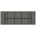 Masă de grădină cu blat din sticlă maro 240x90x75 cm poliratan - WALTI WALTI