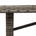 Masă grădină, blat din lemn acacia gri 190x80x75 cm poliratan - WALTI WALTI