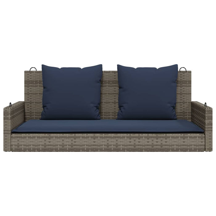 Balansoar cu perne gri 119x56x48 cm, poliratan - WALTI WALTI