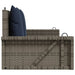 Balansoar cu perne gri 119x56x48 cm, poliratan - WALTI WALTI