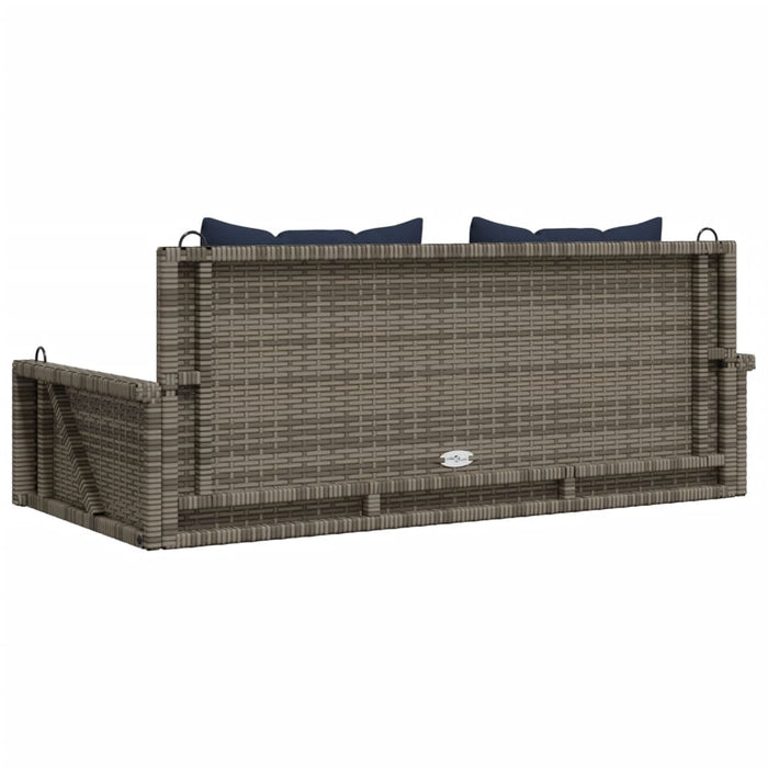 Balansoar cu perne gri 119x56x48 cm, poliratan - WALTI WALTI