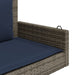 Balansoar cu perne gri 119x56x48 cm, poliratan - WALTI WALTI