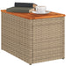 Mese laterale de grădină 2 buc. bej 55x34x37cm lemn/poliratan - WALTI WALTI