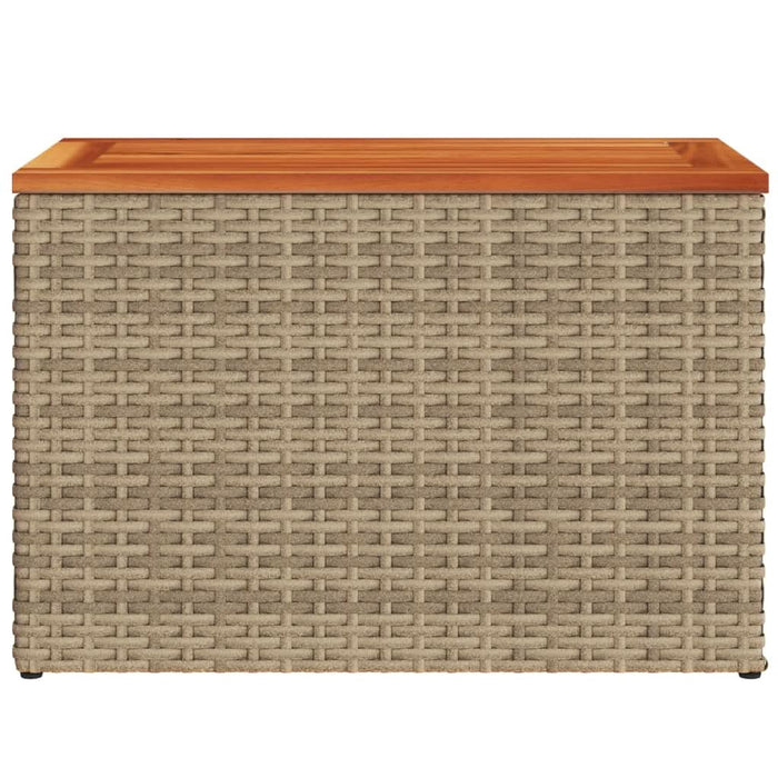 Mese laterale de grădină 2 buc. bej 55x34x37cm lemn/poliratan - WALTI WALTI