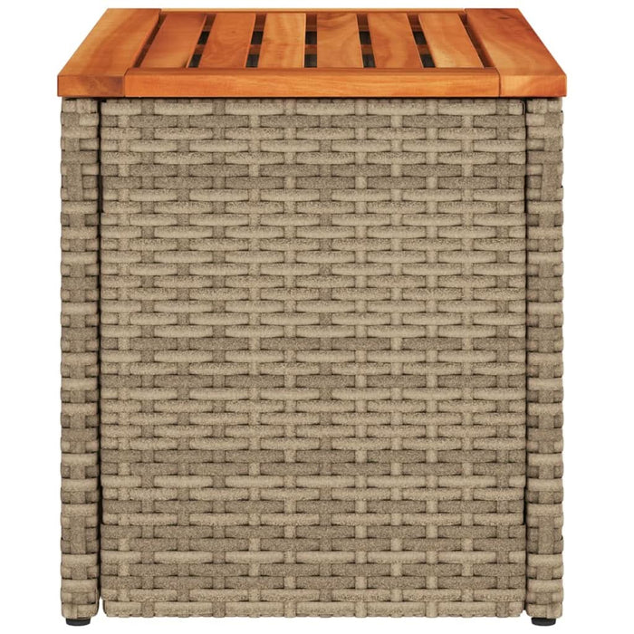 Mese laterale de grădină 2 buc. bej 55x34x37cm lemn/poliratan - WALTI WALTI