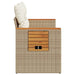 Canapea de grădină cu perne, 2 locuri, bej, poliratan - WALTI WALTI