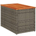 Mese laterale de grădină 2 buc. gri 55x34x37cm lemn/poliratan - WALTI WALTI