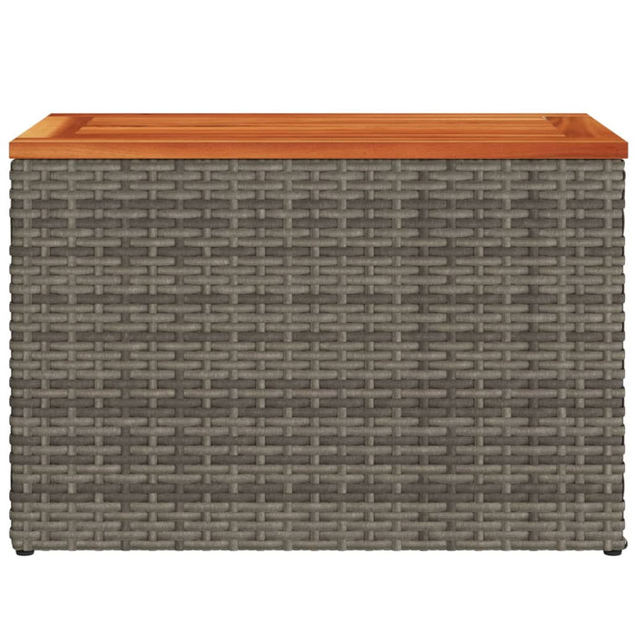 Mese laterale de grădină 2 buc. gri 55x34x37cm lemn/poliratan - WALTI WALTI
