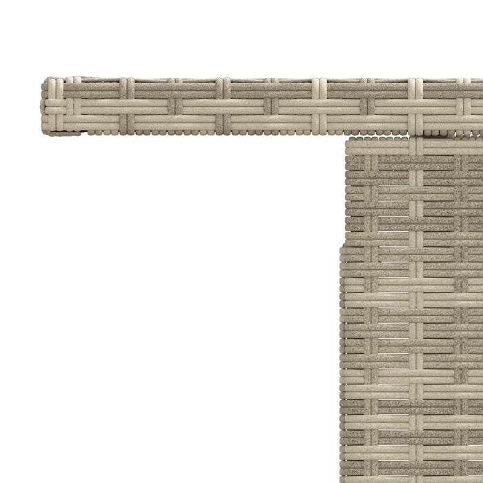 Masă de grădină cu blat din sticlă, gri deschis, 100x55x73 cm - WALTI WALTI