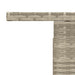 Masă de grădină cu blat din sticlă, gri deschis, 100x55x73 cm - WALTI WALTI