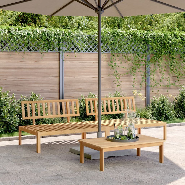 Set canapele mijloc paleți de grădină 2 buc. lemn masiv acacia - WALTI WALTI