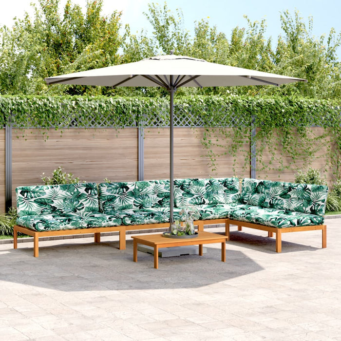 Set canapele de grădină cu perne din paleți 5 piese lemn acacia WALTI