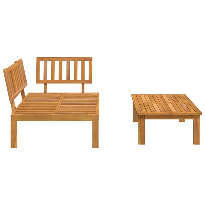 Set canapea din paleți de grădină, 2 piese, lemn masiv acacia - WALTI WALTI