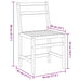 Set mobilier de balcon, 3 piese, lemn masiv de acacia - WALTI WALTI