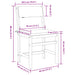 Set mobilier de balcon cu perne, 3 piese, lemn masiv acacia - WALTI WALTI