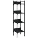 Bibliotecă 4 niveluri, negru, 35x30x138,5 cm, lemn prelucrat - WALTI WALTI
