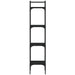 Bibliotecă 4 niveluri, negru, 35x30x138,5 cm, lemn prelucrat - WALTI WALTI