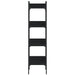Bibliotecă 4 niveluri, negru, 35x30x138,5 cm, lemn prelucrat - WALTI WALTI