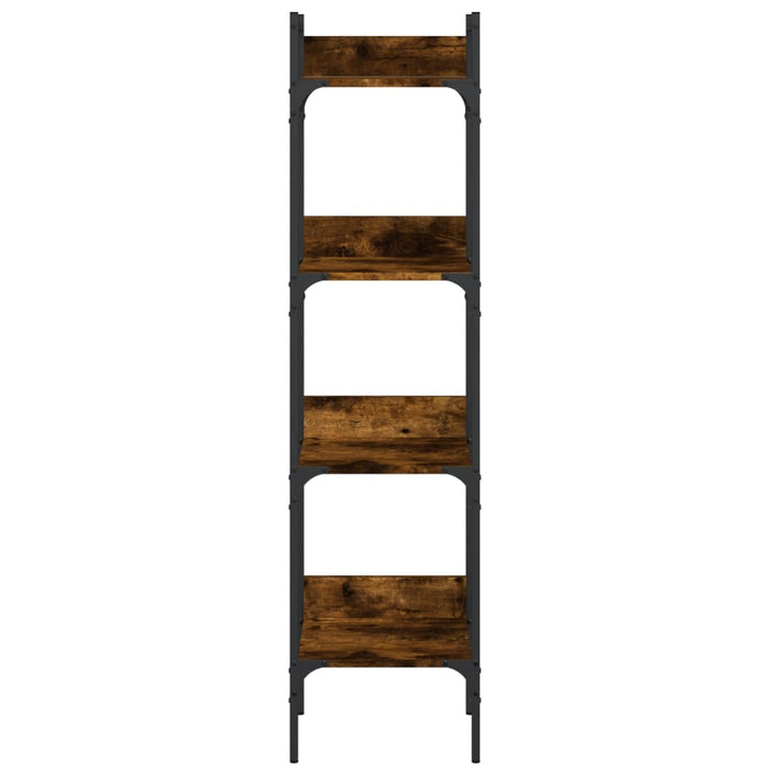 Bibliotecă 4 niveluri, stejar fumuriu, 35x30x138,5 cm - WALTI WALTI