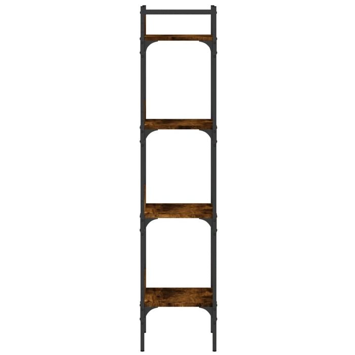 Bibliotecă 4 niveluri, stejar fumuriu, 35x30x138,5 cm - WALTI WALTI