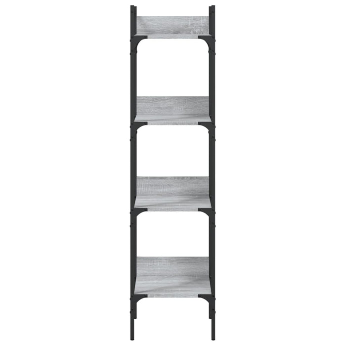 Bibliotecă 4 niveluri, gri sonoma 35x30x138,5 cm lemn prelucrat - WALTI WALTI