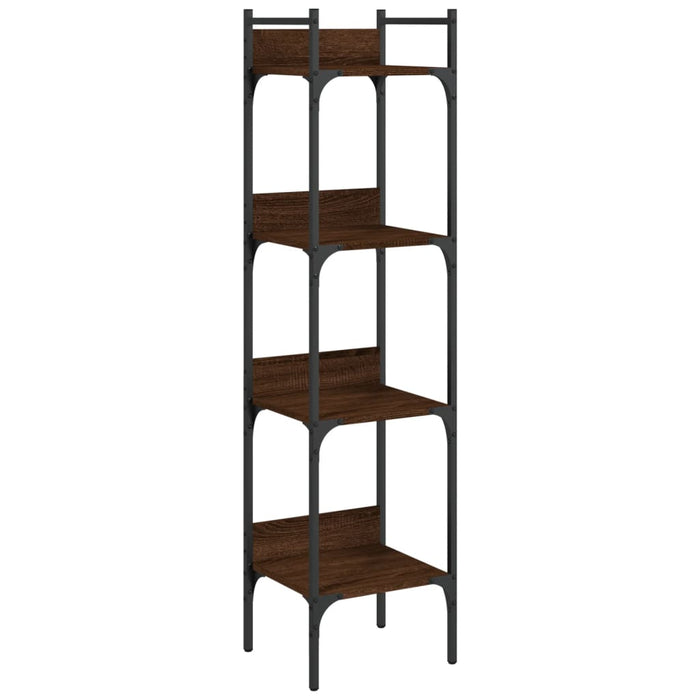 Bibliotecă 4 niveluri stejar maro 35x30x138,5 cm lemn prelucrat - WALTI WALTI