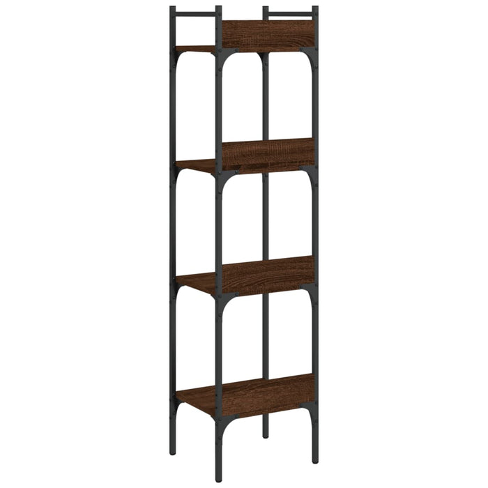 Bibliotecă 4 niveluri stejar maro 35x30x138,5 cm lemn prelucrat - WALTI WALTI