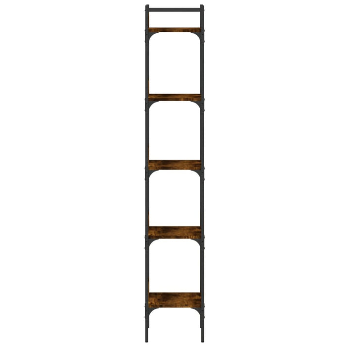 Bibliotecă 5 niveluri stejar afumat 35x30x174 cm lemn prelucrat WALTI