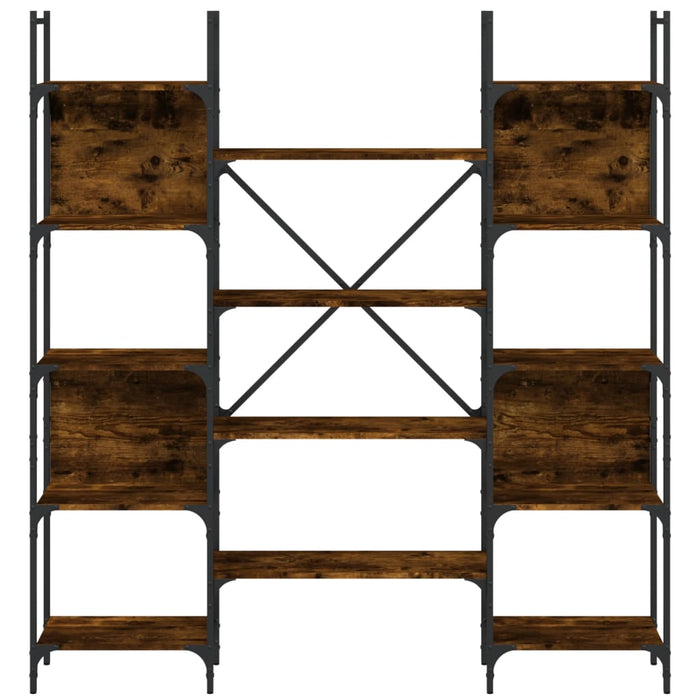 Bibliotecă, stejar fumuriu, 155,5x24x166,5 cm, lemn prelucrat - WALTI WALTI