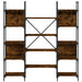 Bibliotecă, stejar fumuriu, 155,5x24x166,5 cm, lemn prelucrat - WALTI WALTI