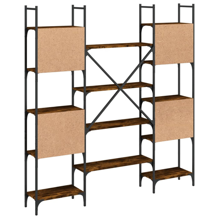 Bibliotecă, stejar fumuriu, 155,5x24x166,5 cm, lemn prelucrat - WALTI WALTI