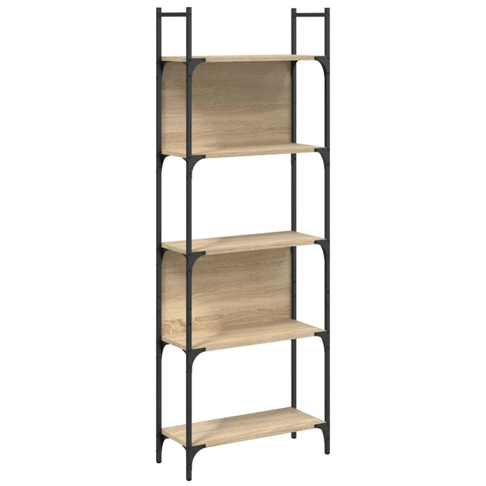 Bibliotecă 5 niveluri, stejar sonoma, 60,5x24x166,5 cm WALTI