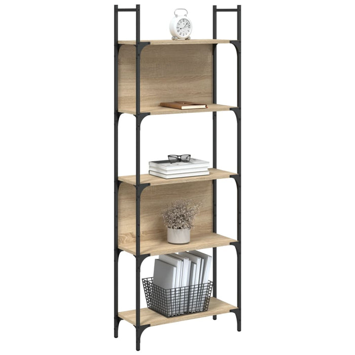 Bibliotecă 5 niveluri, stejar sonoma, 60,5x24x166,5 cm WALTI