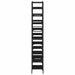 Bibliotecă, negru, 127,5x28,5x172,5 cm, lemn prelucrat - WALTI WALTI