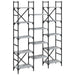 Bibliotecă, gri sonoma, 127,5x28,5x172,5 cm, lemn prelucrat - WALTI WALTI