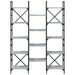 Bibliotecă, gri sonoma, 127,5x28,5x172,5 cm, lemn prelucrat - WALTI WALTI
