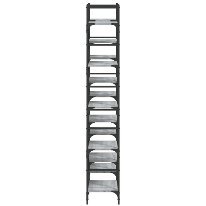 Bibliotecă, gri sonoma, 127,5x28,5x172,5 cm, lemn prelucrat - WALTI WALTI