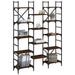 Bibliotecă, stejar maro, 127,5x28,5x172,5 cm, lemn prelucrat - WALTI WALTI