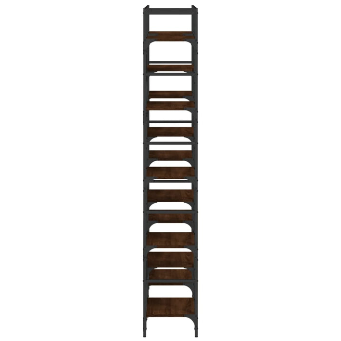 Bibliotecă, stejar maro, 127,5x28,5x172,5 cm, lemn prelucrat - WALTI WALTI