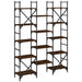 Bibliotecă, stejar maro, 127,5x28,5x172,5 cm, lemn prelucrat - WALTI WALTI