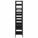 Bibliotecă, negru, 160x28,5x136,5 cm, lemn prelucrat - WALTI WALTI