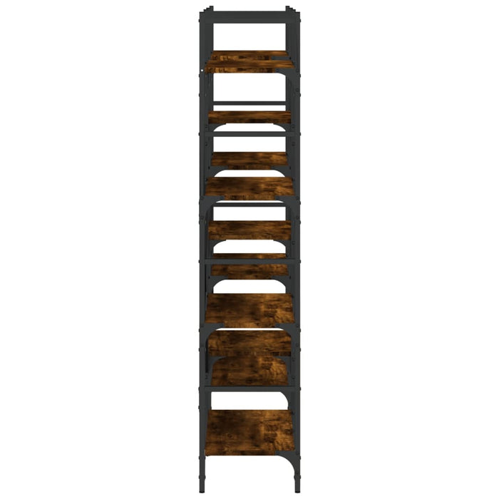 Bibliotecă, stejar fumuriu, 160x28,5x136,5 cm, lemn prelucrat - WALTI WALTI
