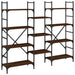 Bibliotecă, stejar maro, 160x28,5x136,5 cm, lemn prelucrat - WALTI WALTI