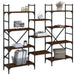 Bibliotecă, stejar maro, 160x28,5x136,5 cm, lemn prelucrat - WALTI WALTI
