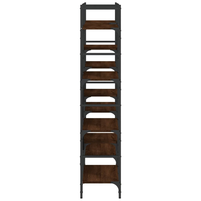 Bibliotecă, stejar maro, 160x28,5x136,5 cm, lemn prelucrat - WALTI WALTI