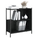 Bibliotecă, negru, 72x28x77,5 cm, lemn prelucrat - WALTI WALTI